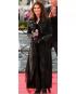 Shania Twain Black Long Leather Trench Coat  Customer Review