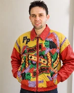 Colorful Patchwork Jacket Portrait Customer Review
