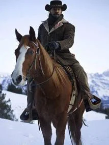 Jamie Foxx Django Unchained Shearling Coat