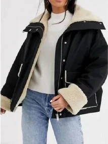 Famous Movie Holidate 2020 Sloane Shearling Jacket 
