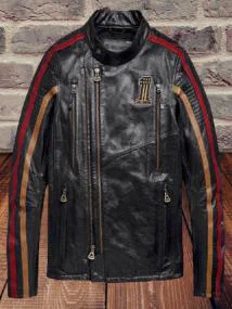 Harley-Davidson Men's Slim-Fit Biker Leather Jacket