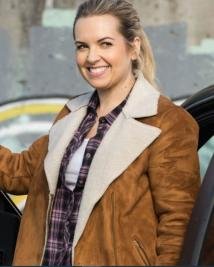 Supernatural Donna Hanscum Jacket – Classic Brown Shearling Elegance