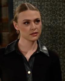 Hayley Erin Shirt Insert Leather Jacket