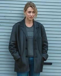 All Of You” Imogen Poots Inspired Long Leather Coat 2025