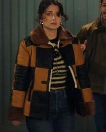 Get Becka Garvey Bad Sisters Brown Leather Jacket – Celebrity Inspired Fashion