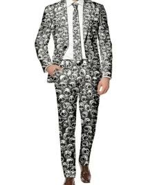 Stylish Skull Halloween Suit  Perfect Costume For Halloween Celebrations