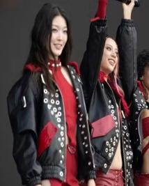 Katseye Lollapalooza Chicago Leather Black Jacket – Rock Festival Style Redefined