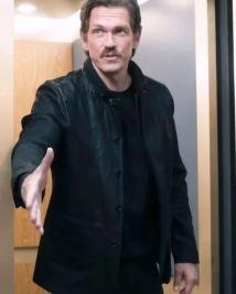Steve Howey-Inspired Black Leather Jacket From High Potential