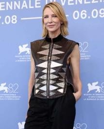 Inspired By Father Mother Sister Brother  Cate Blanchett Leather Vest