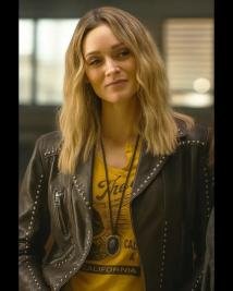 Bella Heathcote Tulsa King Leather Jacket – Chic Celebrity-Inspired Style