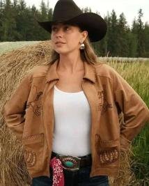 Courtney Steeves Inspired Brown Suede Jacket  Classic Outerwear Trend