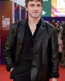 Step Into Style With Paul Mescal’s Black Leather Jacket From Hamnet