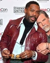 Shop Colman Domingo The Running Man Maroon Leather Jacket  Bold Movie Style