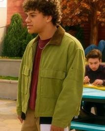 Nathaniel Buescher Stylish Green Jacket From Electric Bloom  Trendy Outerwear