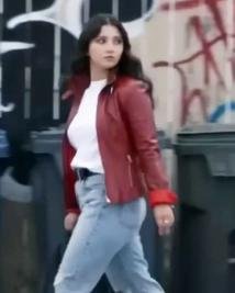 Amanda Arcuri Inspired Leather Jacket From Sheriff Country  Trendy Outerwear