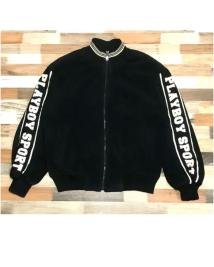 Playboy Sport Zip-Up Bomber  Vintage Casual Street Style