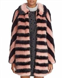 Riverdale  Jessica Stripped Fur Coat
