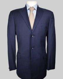 Billions TV Series Chuck Rhoades Blue Suit  Premium Pinstripe Design