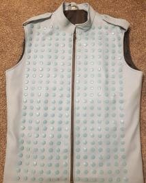 Fornt Studs Leathe Style Vest