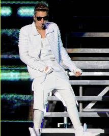 Justin Bieber White Jacket