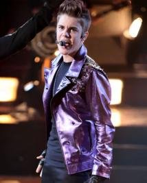 Justin Bieber Purple Jacket
