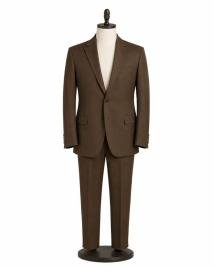 Digger Riz Ahmed (Ganesh) Dark Brown Cotton Suit