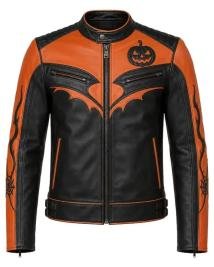 Jack-O-Lantern Motorcycle Jacket