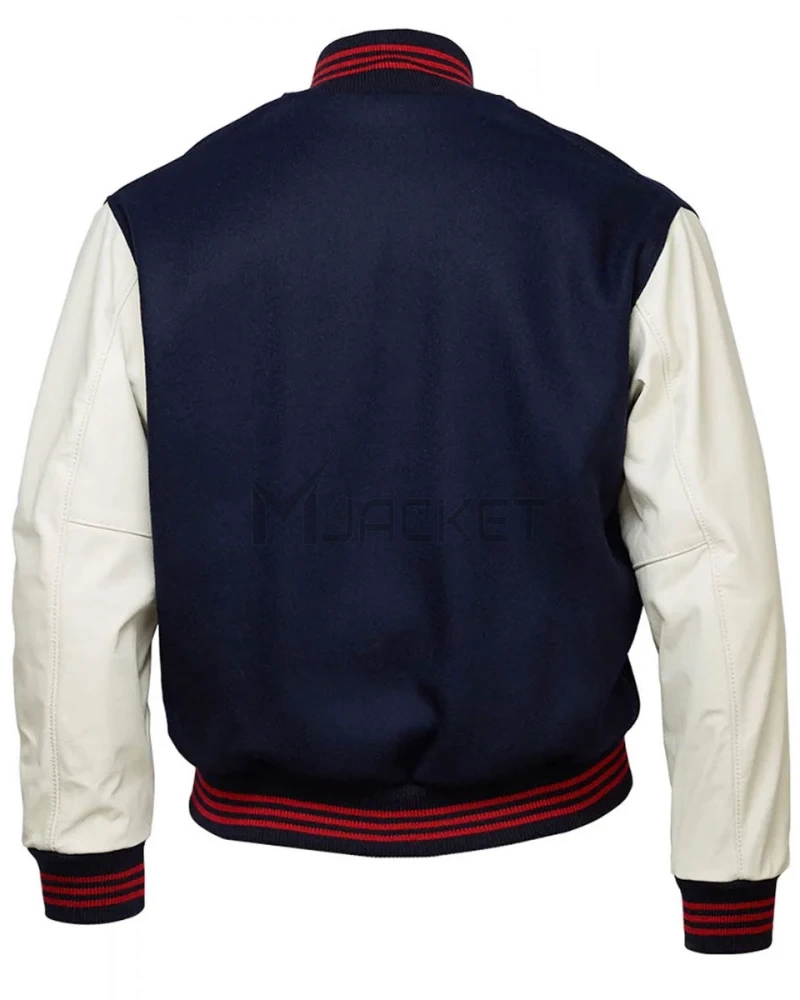 1942 Memphis Red Sox Varsity White and Navy Blue Jacket - image 2