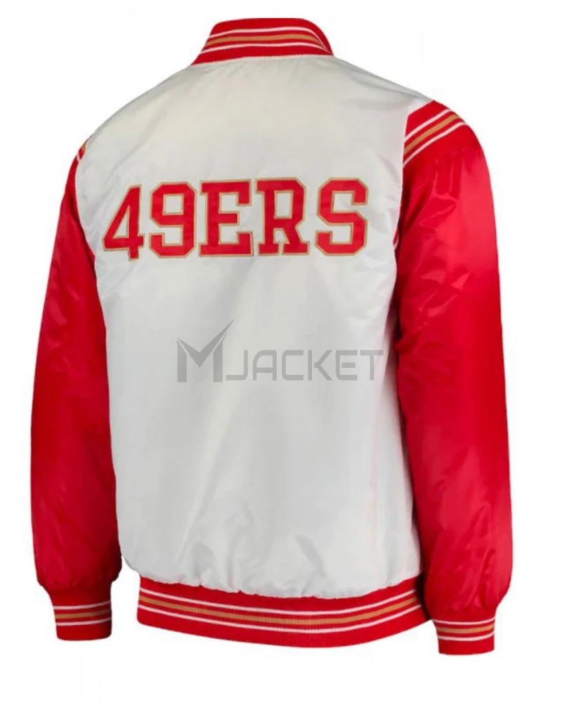 49ers San Francisco Red and White Starter Varsity Jacket - image 2