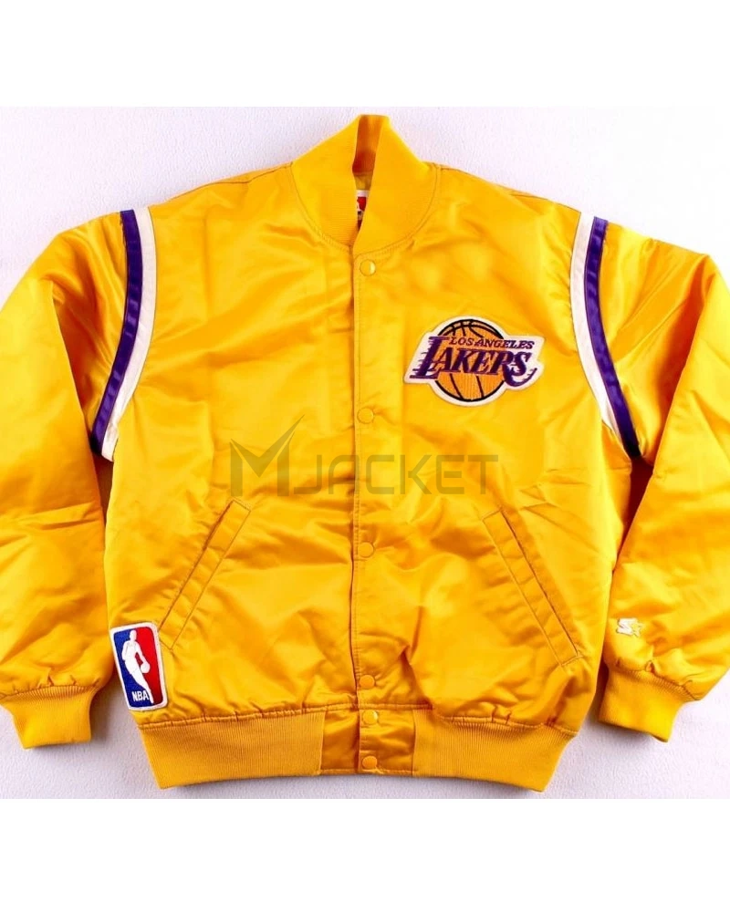 80s Lakers Los Angeles Satin Jacket - image 7