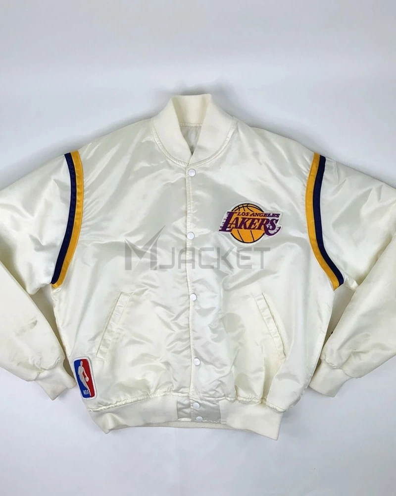 80s Lakers Los Angeles Satin Jacket - image 8