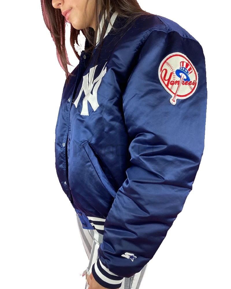 90s New York Yankees Bomber Jacket - image 12