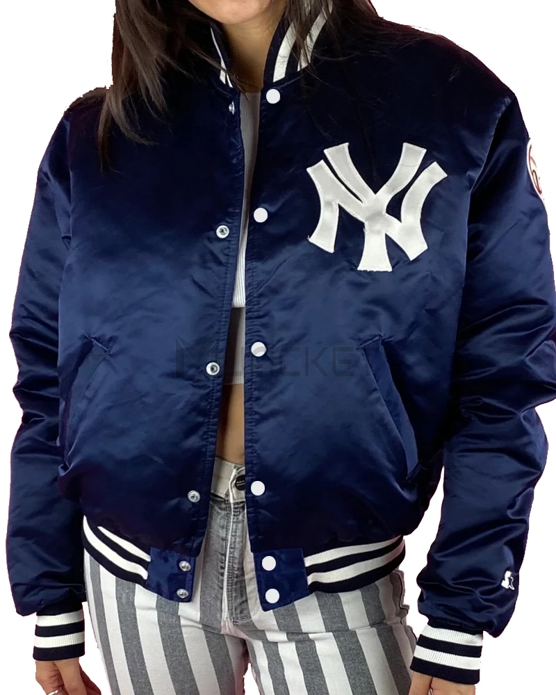 90s New York Yankees Bomber Jacket - image 7