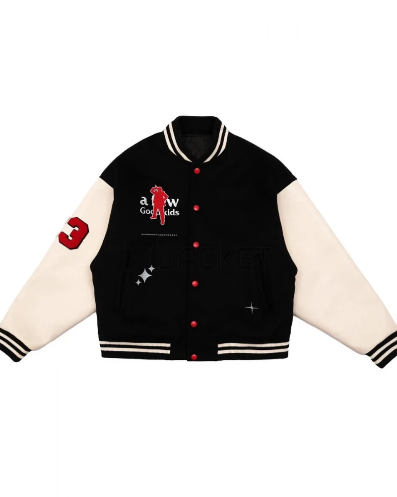 A Few Good Kids CEO Baseball Varsity Black Jacket - image 1