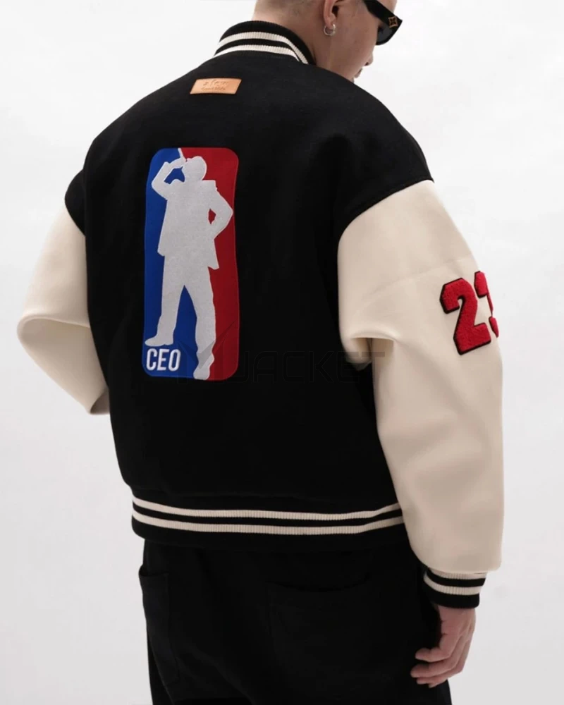 A Few Good Kids CEO Baseball Varsity Black Jacket - image 4