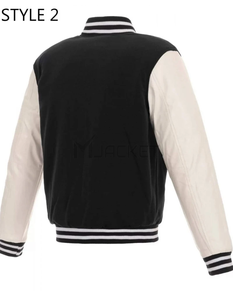 Arizona Coyotes Black and White Varsity Jacket - image 4