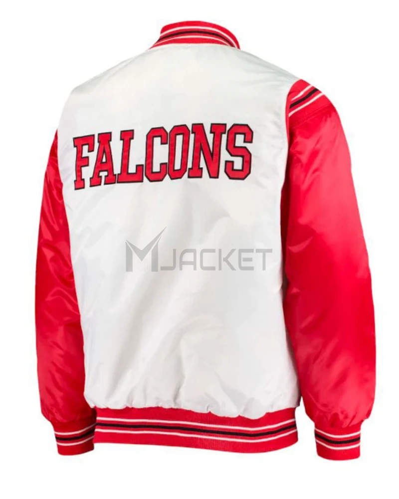 Atlanta Falcons Red and White Starter Satin Jacket - image 2