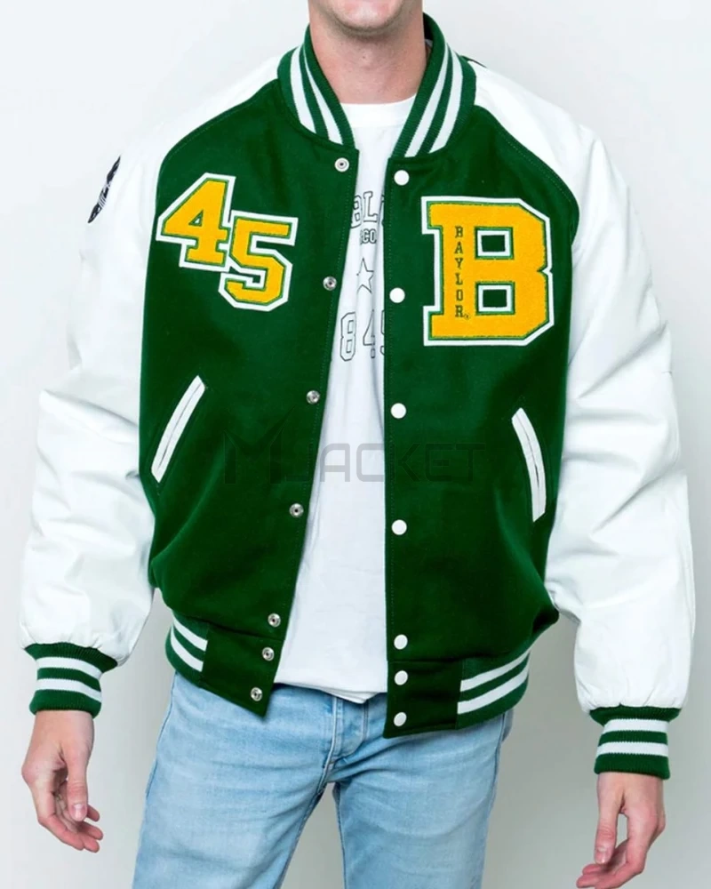 Baylor Collegiate University Green and White Jacket - image 1