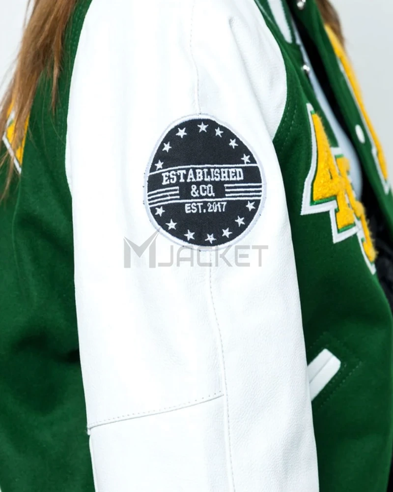 Baylor Collegiate University Green and White Jacket - image 5