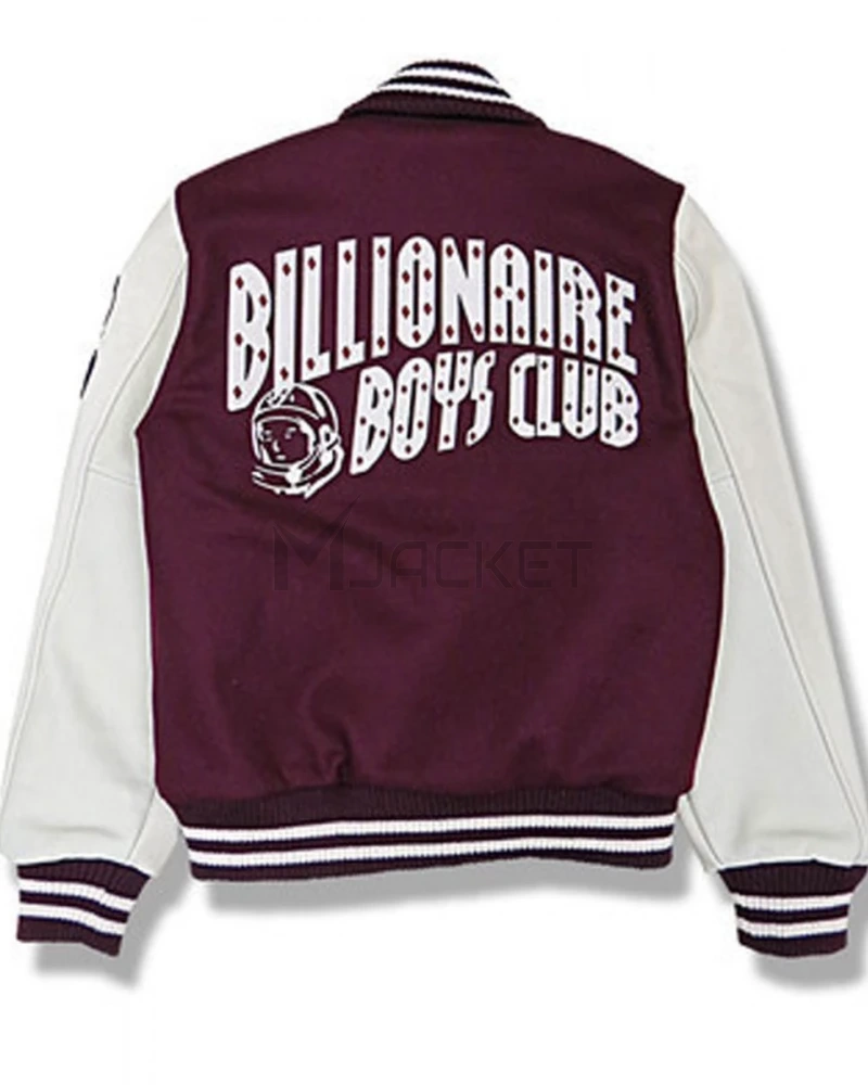 BBC Maroon and White Letterman Jacket - image 2