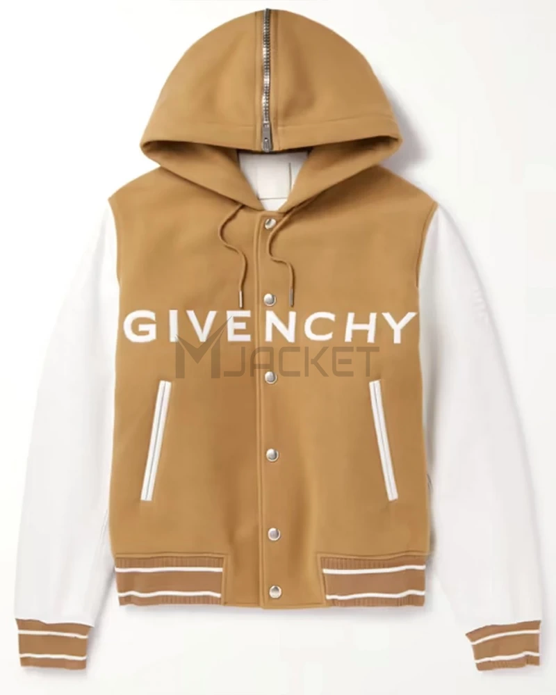 Beige Givenchy Wool/Leather Jacket - image 1