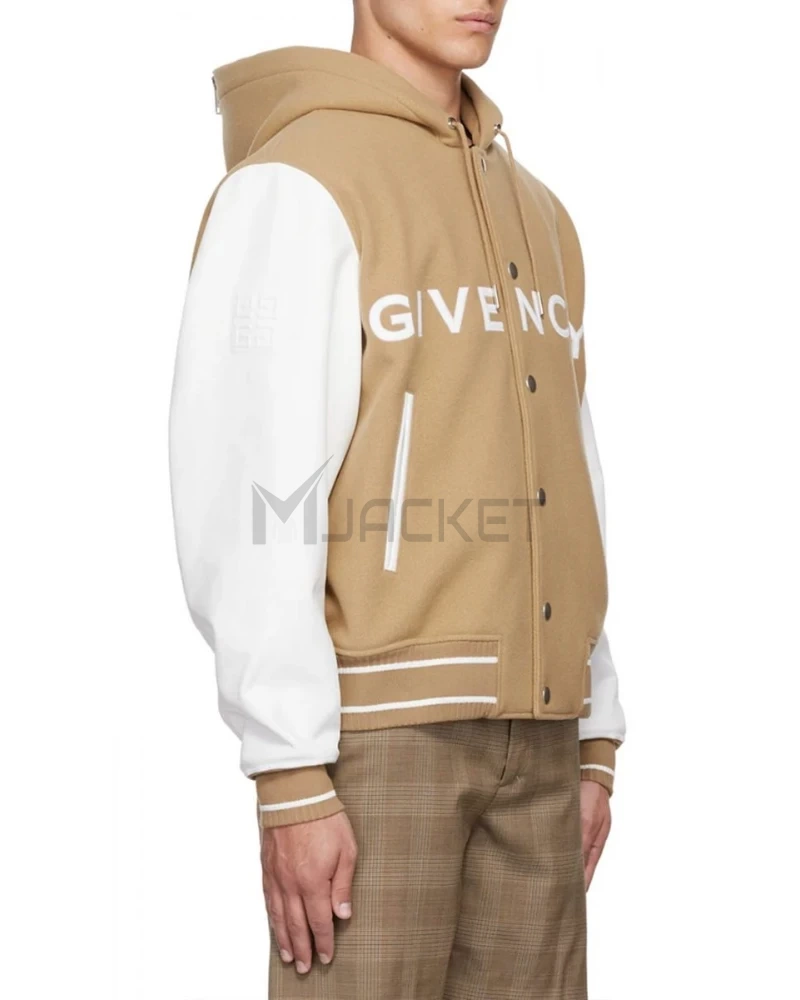 Beige Givenchy Wool/Leather Jacket - image 6