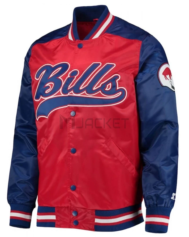 Buffalo Bills The Tradition II Team Full-Snap Varsity Satin Jacket - image 1