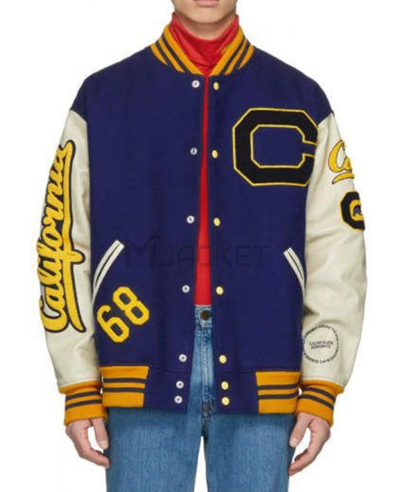 Calvin Klein NYC California Letterman Jacket - image 1