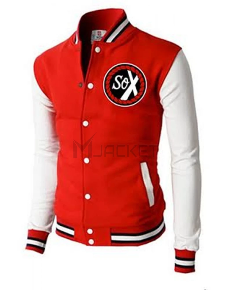 Chance The Rapper Sunday Candy Varsity Red Jacket - image 3