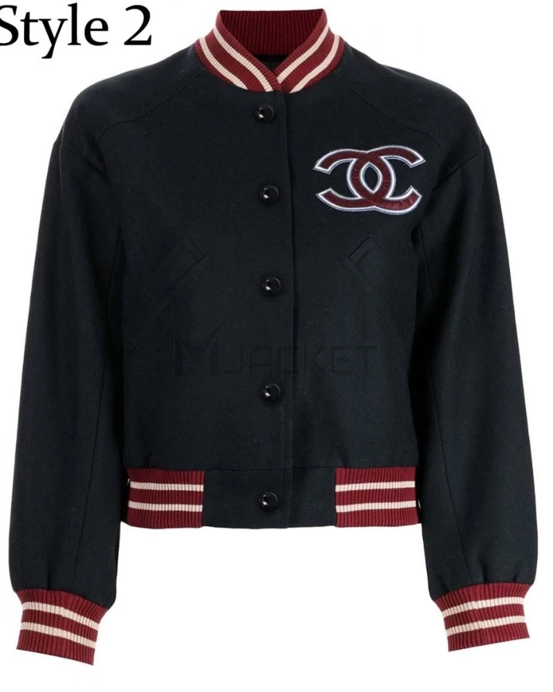 Chanel CC Patch Varsity Jacket - image 2