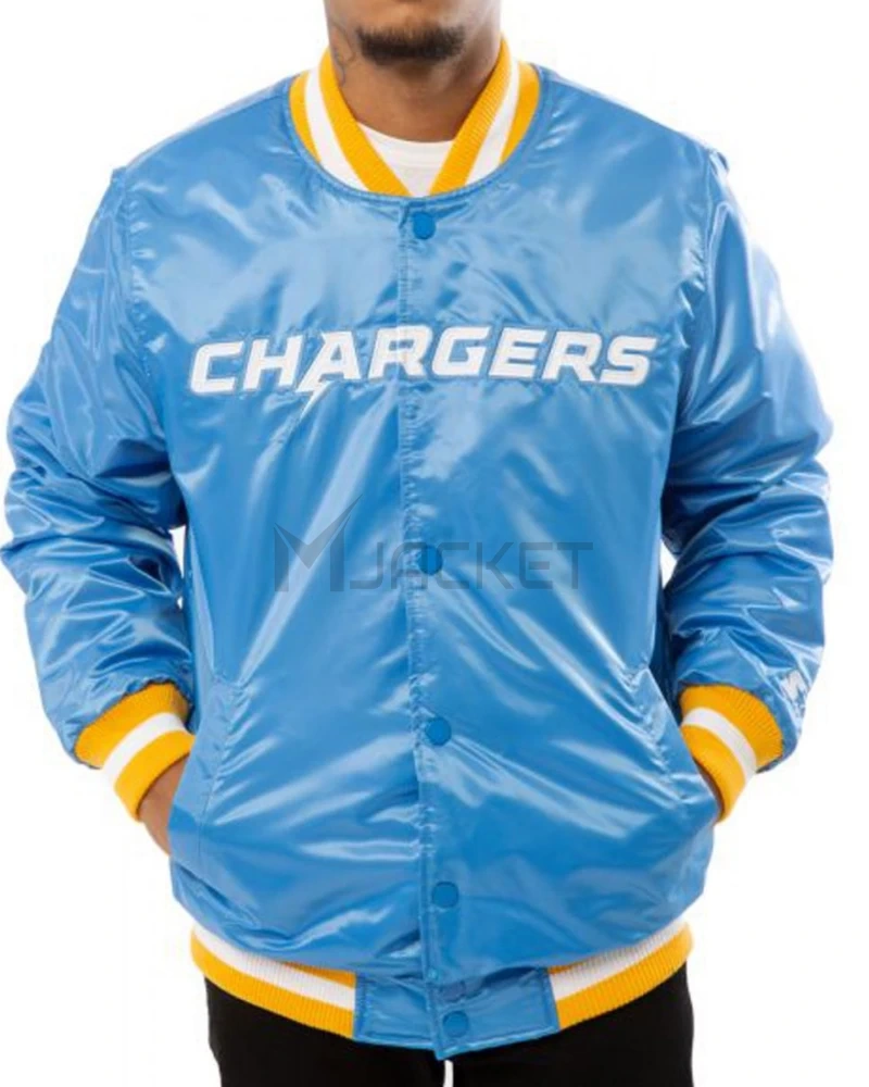 Chargers LA Bomber Blue/White Jacket - image 1
