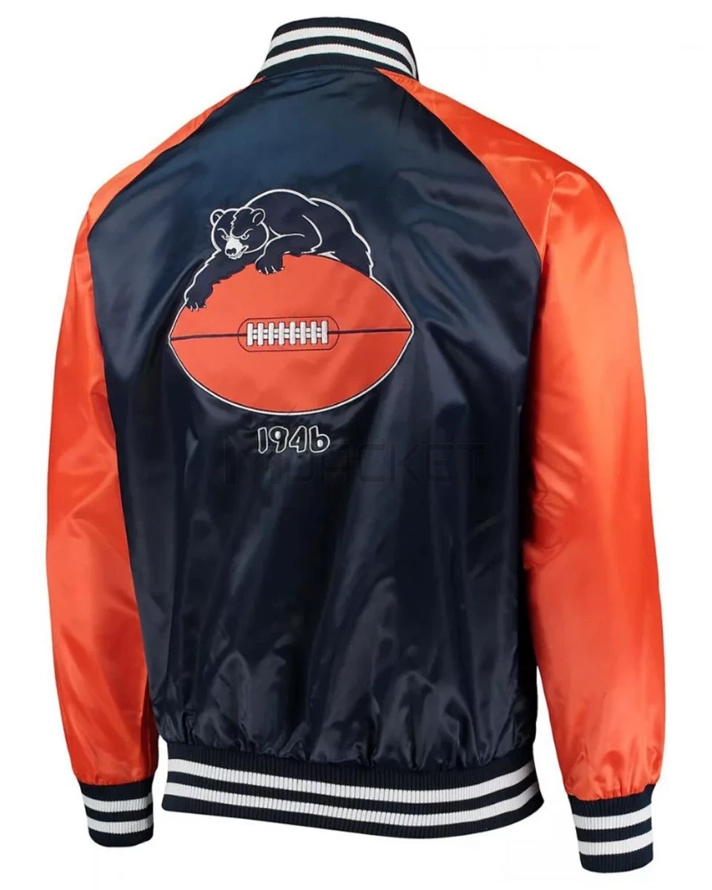 Chicago Bears Clean Up Throwback Satin Full-Snap Jacket - image 6