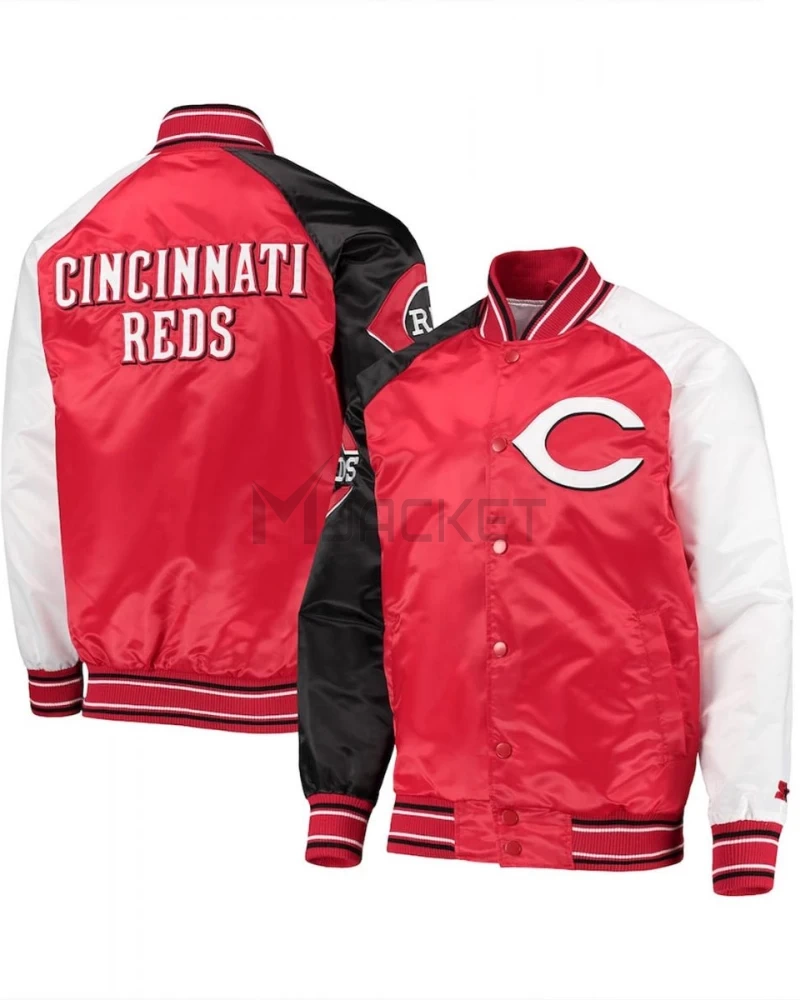 Cincinnati Red Reliever Raglan Full-Snap Jacket - image 3