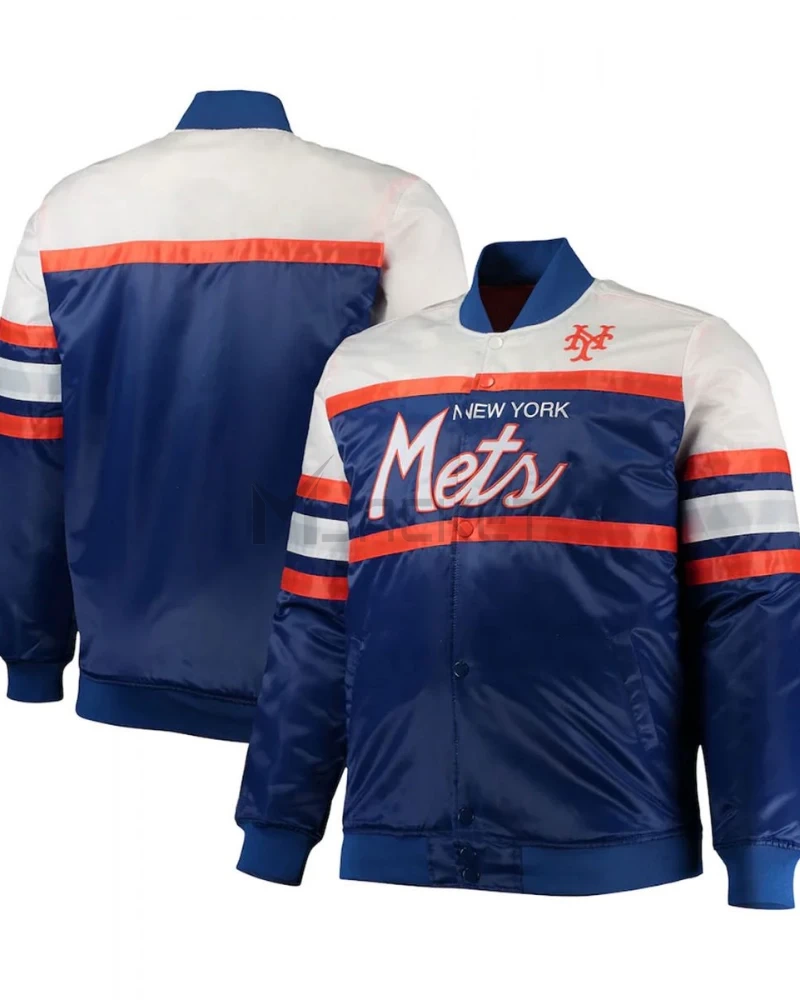 Royal New York Mets Camo Full-Zip Jacket